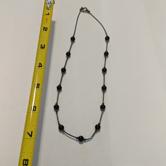 Lia Sophia black beaded necklace - Picture 2 of 4